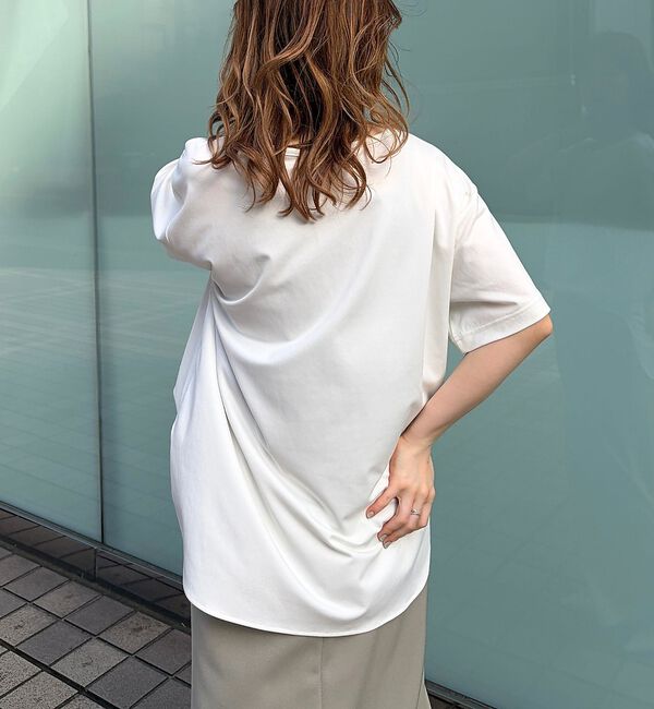 Rouge vif「ヴィンテージキュプラジャージー半袖プルオーバー」|Tシャツ・カットソー|