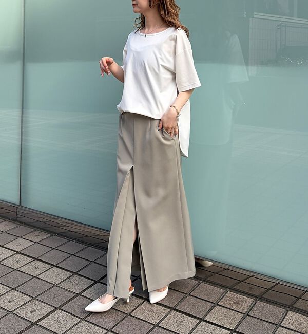 Rouge vif「ヴィンテージキュプラジャージー半袖プルオーバー」|Tシャツ・カットソー|