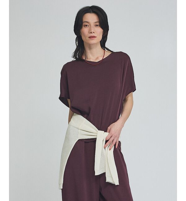 qualite「【接触冷感＆吸水速乾】新色入荷！クールサテンブラウス/セットアップ対応」|シャツ・ブラウス|
