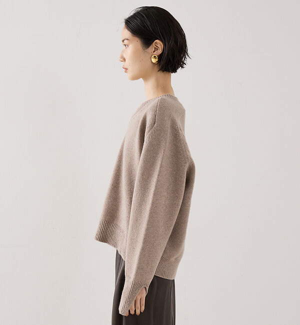 The Store by C' 「【ROHE】 V-neck Sleeve Wrap Jumper／2wayVネッ」|ニット・セーター|