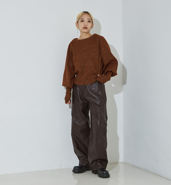 NOMINE「スパンコール ラメ ニット」|ニット・セーター|