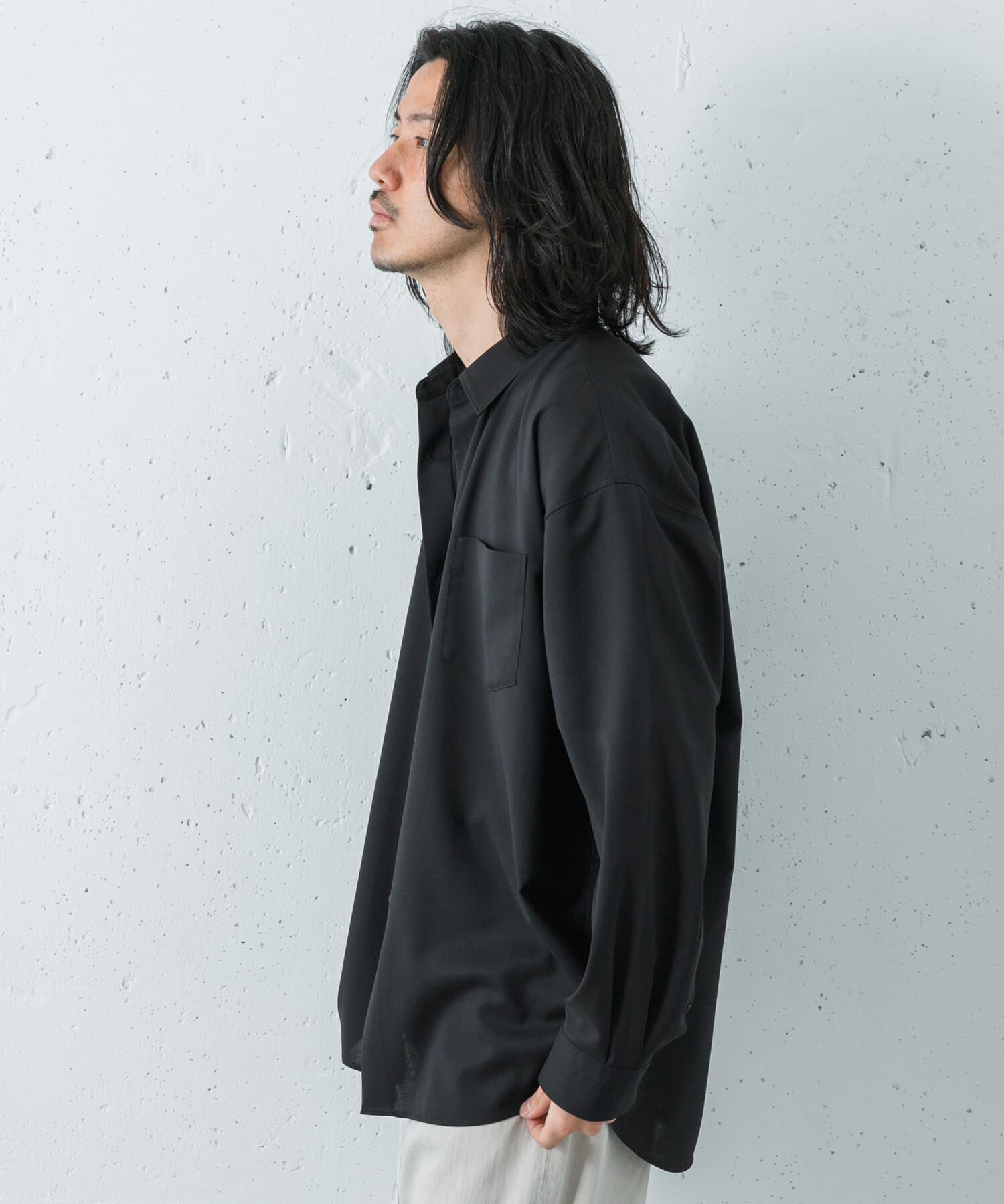URBAN RESEARCH「『洗濯可/防シワ/接触冷感』WASHABLE WOOL OVER SHIRTS」|シャツ・ブラウス|