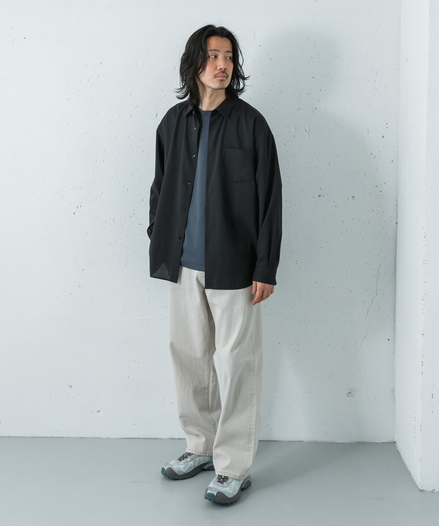 URBAN RESEARCH「『洗濯可/防シワ/接触冷感』WASHABLE WOOL OVER SHIRTS」|シャツ・ブラウス|