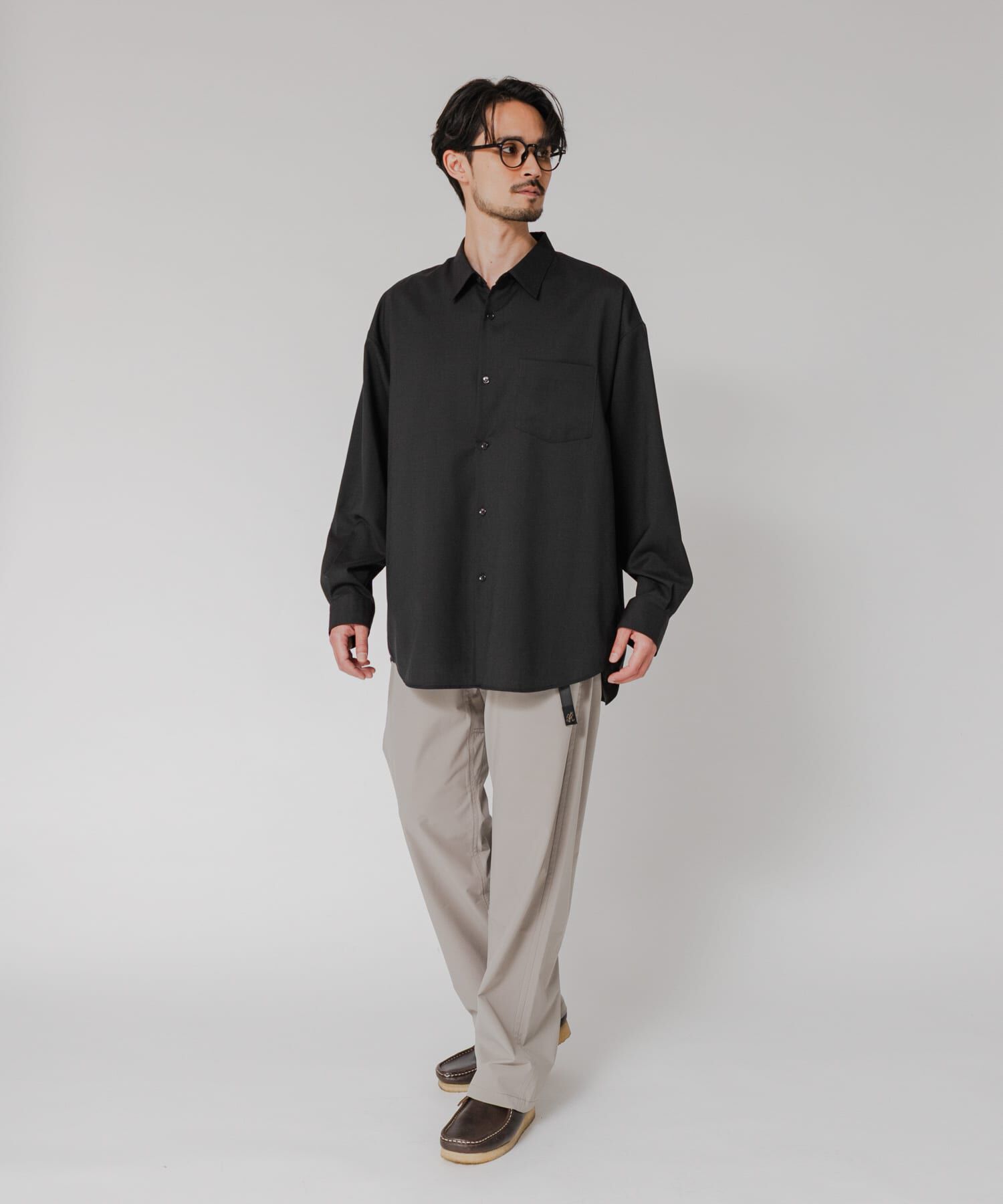 URBAN RESEARCH「『洗濯可/防シワ/接触冷感』WASHABLE WOOL OVER SHIRTS」|シャツ・ブラウス|