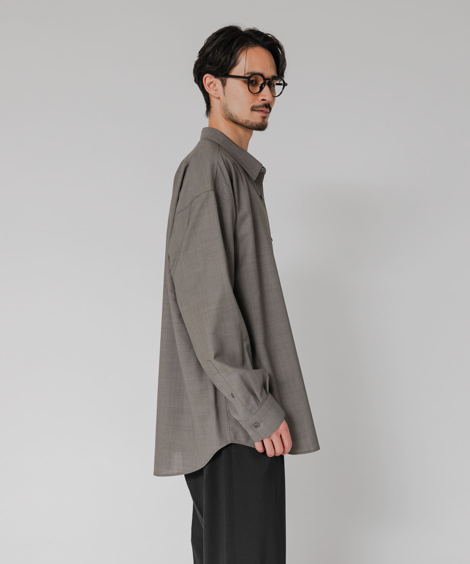 URBAN RESEARCH「『洗濯可/防シワ/接触冷感』WASHABLE WOOL OVER SHIRTS」|シャツ・ブラウス|