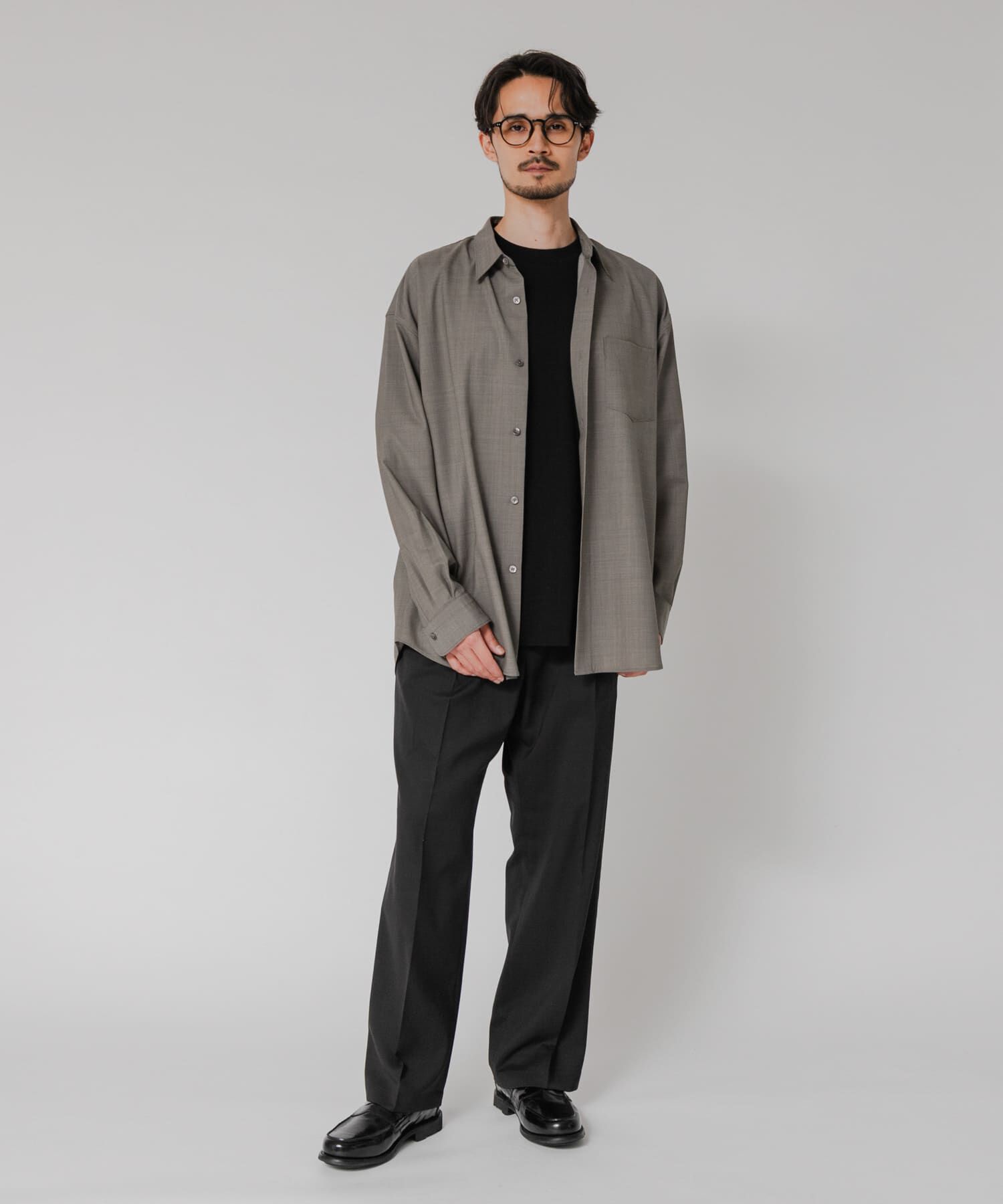 URBAN RESEARCH「『洗濯可/防シワ/接触冷感』WASHABLE WOOL OVER SHIRTS」|シャツ・ブラウス|