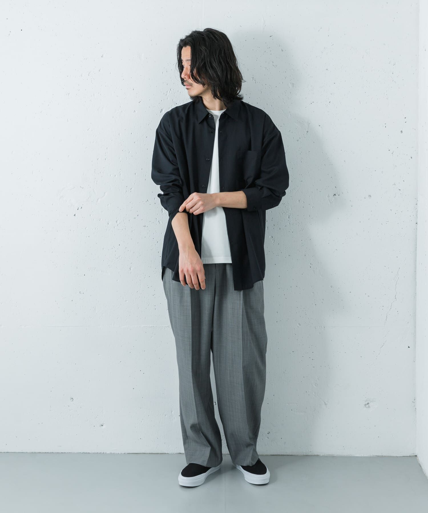 URBAN RESEARCH「『洗濯可/防シワ/接触冷感』WASHABLE WOOL OVER SHIRTS」|シャツ・ブラウス|