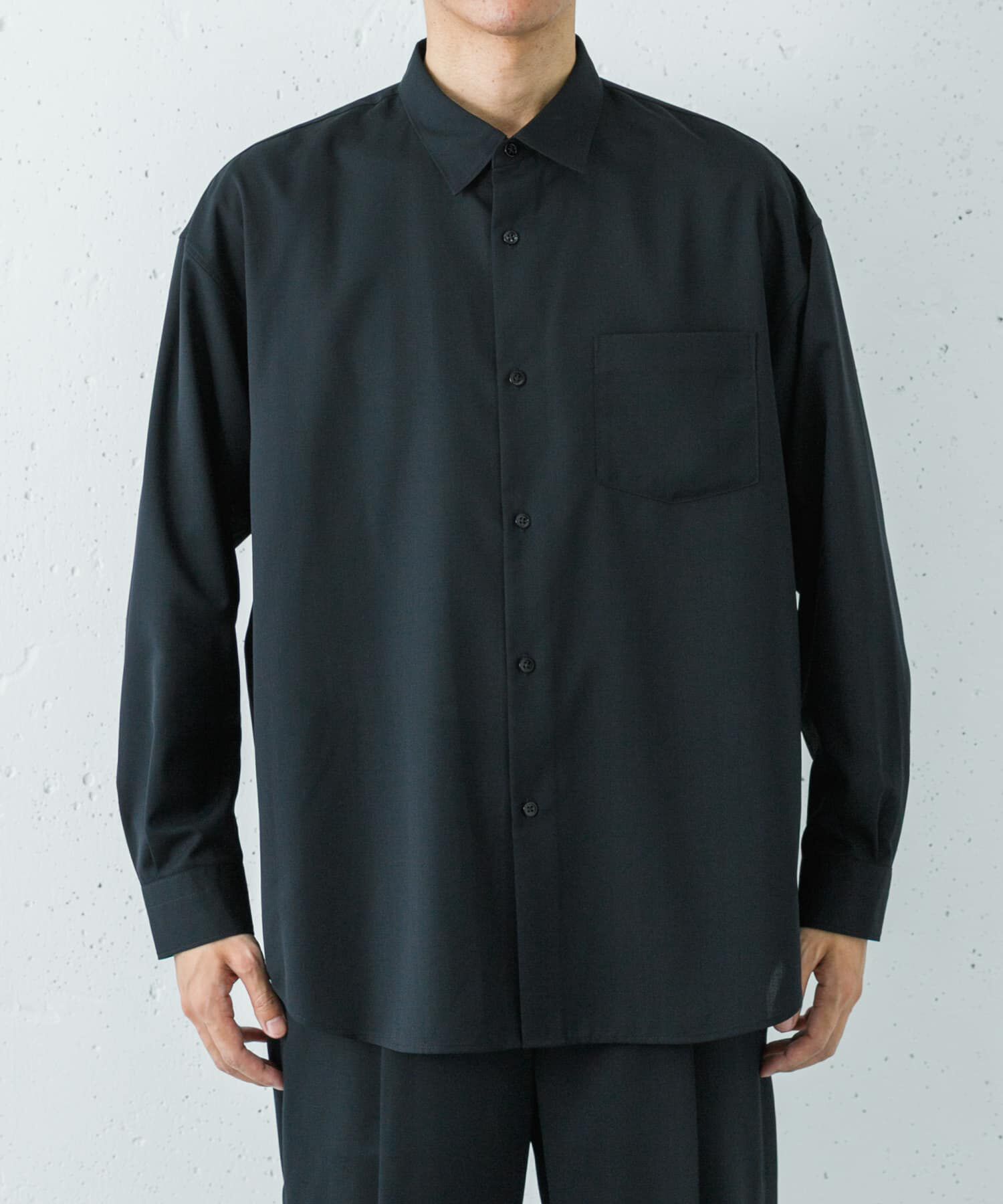 URBAN RESEARCH「『洗濯可/防シワ/接触冷感』WASHABLE WOOL OVER SHIRTS」|シャツ・ブラウス|