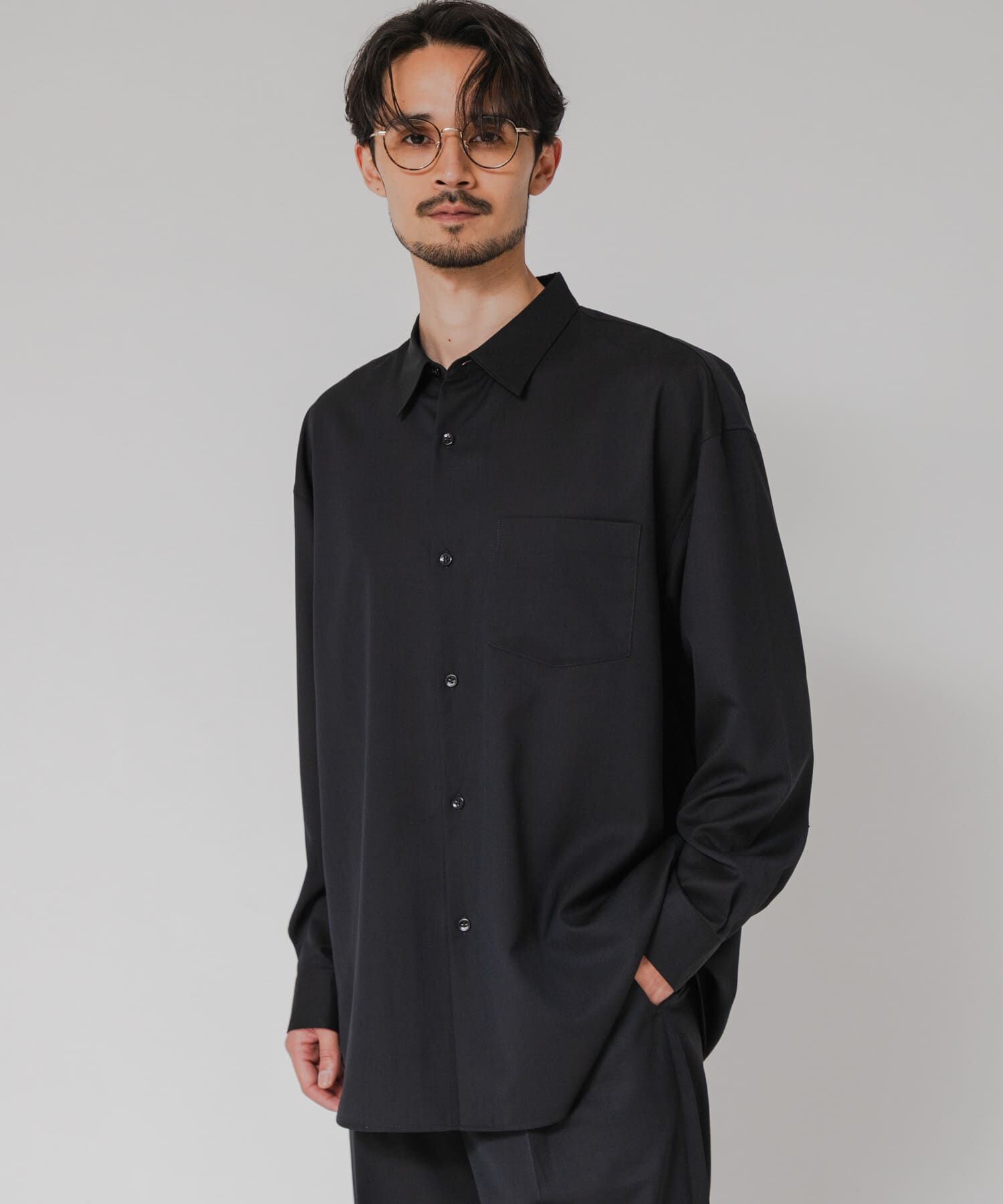 URBAN RESEARCH「『洗濯可/防シワ/接触冷感』WASHABLE WOOL OVER SHIRTS」|シャツ・ブラウス|