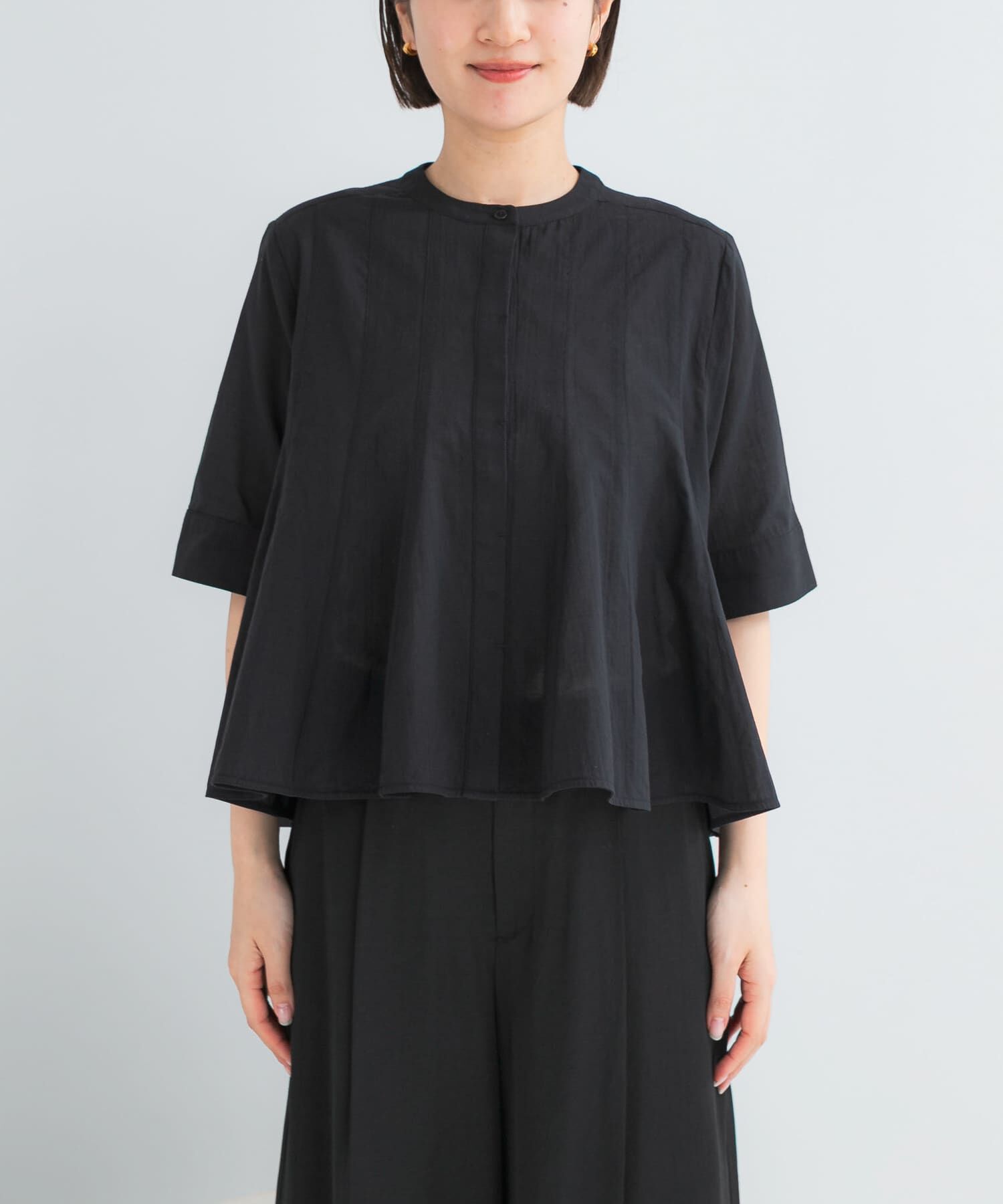 URBAN RESEARCH ROSSO「『WEB限定』コットンボイルフレアシャツ」|シャツ・ブラウス|