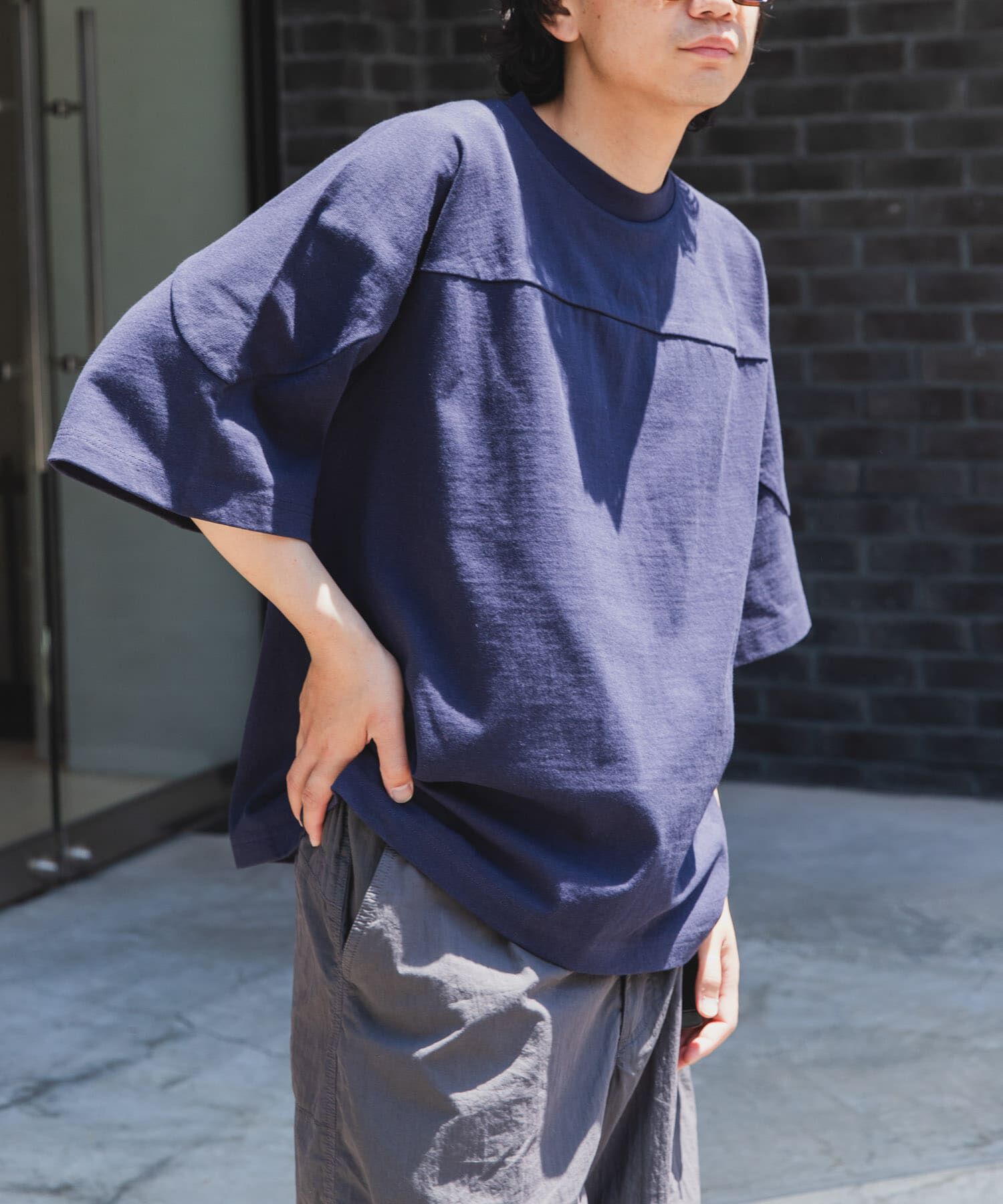 URBAN RESEARCH DOORS「FORK&SPOON　ヘビーウェイトフットボールTシャツ」|Tシャツ・カットソー|