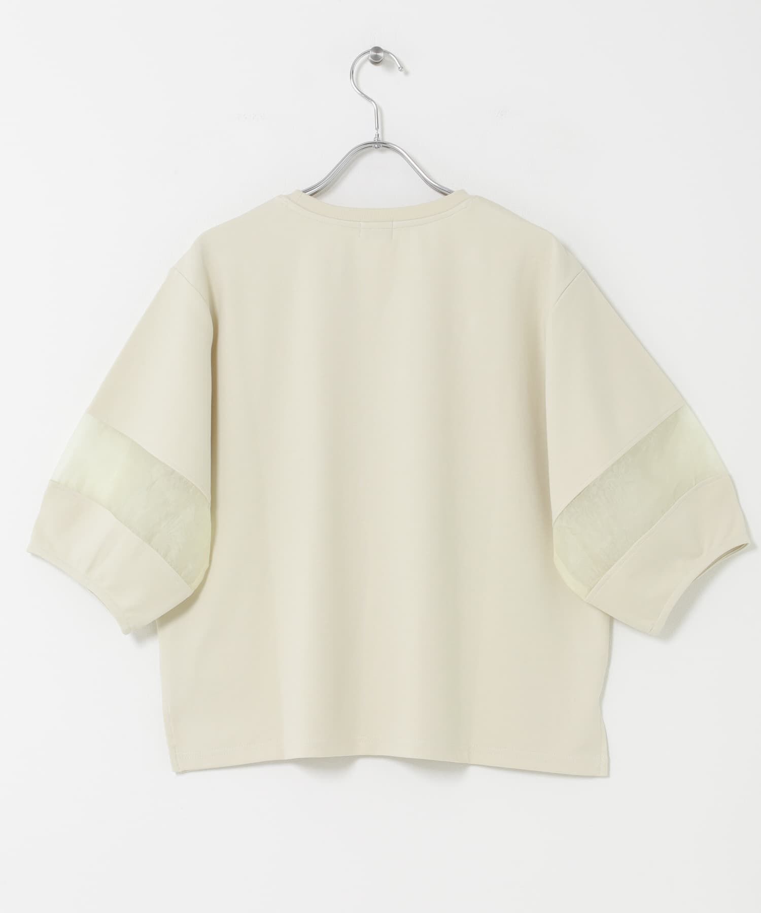 URBAN RESEARCH DOORS「異素材ドッキングスリーブプルオーバー」|Tシャツ・カットソー|