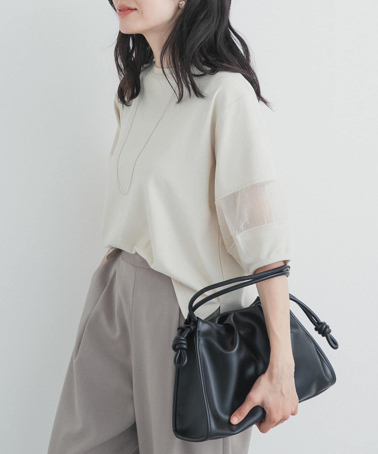 URBAN RESEARCH DOORS「異素材ドッキングスリーブプルオーバー」|Tシャツ・カットソー|