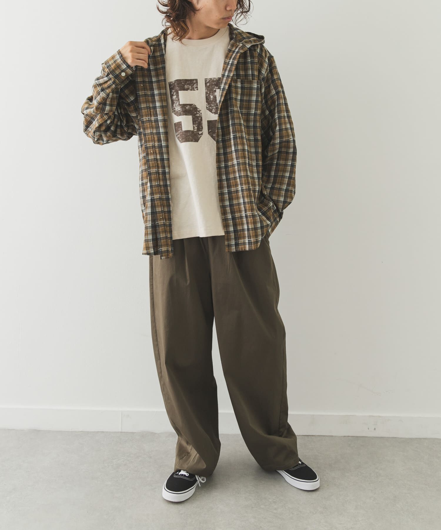 Sonny Label 「チェックフーデッドシャツ」|シャツ・ブラウス|