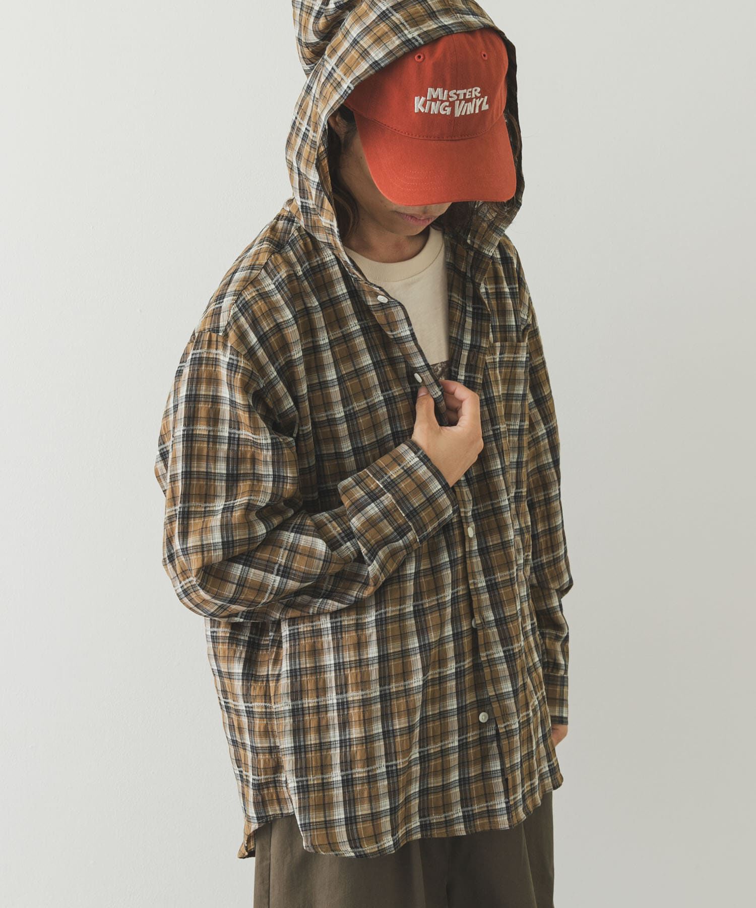 Sonny Label 「チェックフーデッドシャツ」|シャツ・ブラウス|