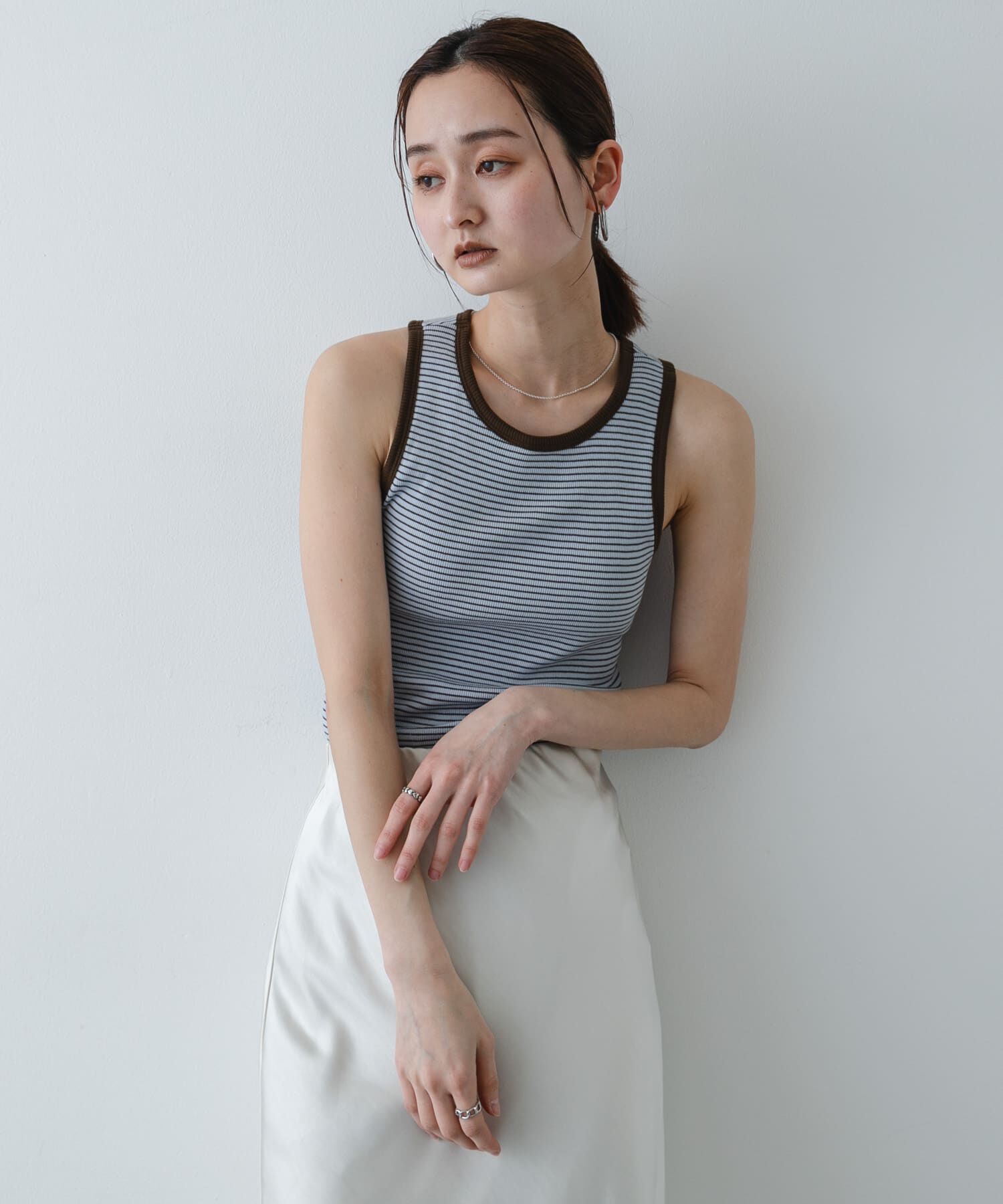 SENSE OF PLACE by URBAN RESEARCH「『別注』Healthknit&times;SENSE OF PLACE ボーダータンクトップ」|タンクトップ|