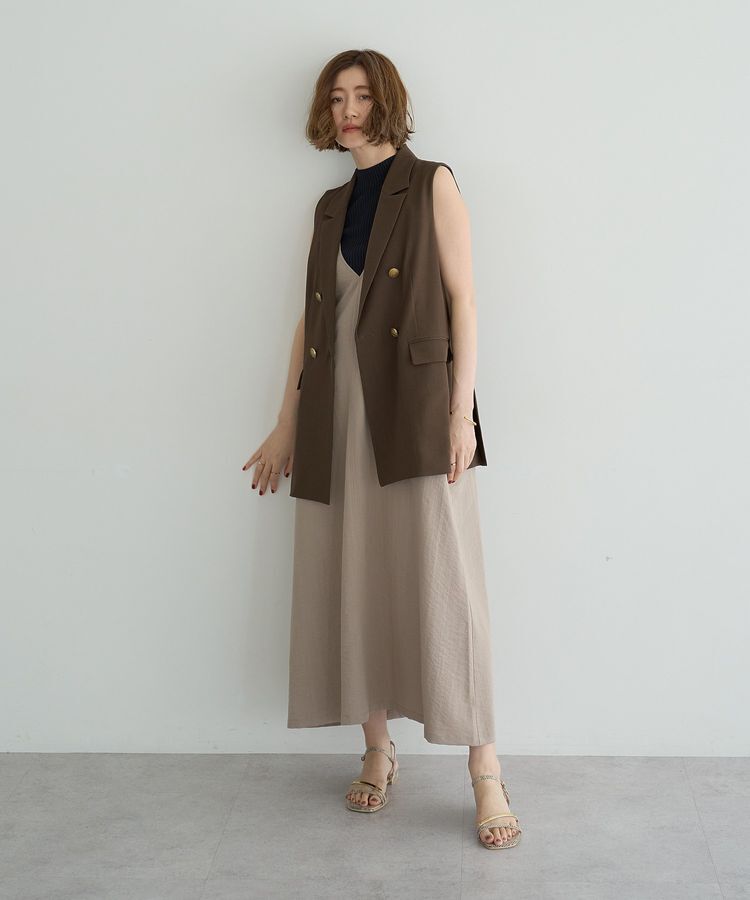 YECCA VECCA「ベルトストラップサロペット」|オールインワン|
