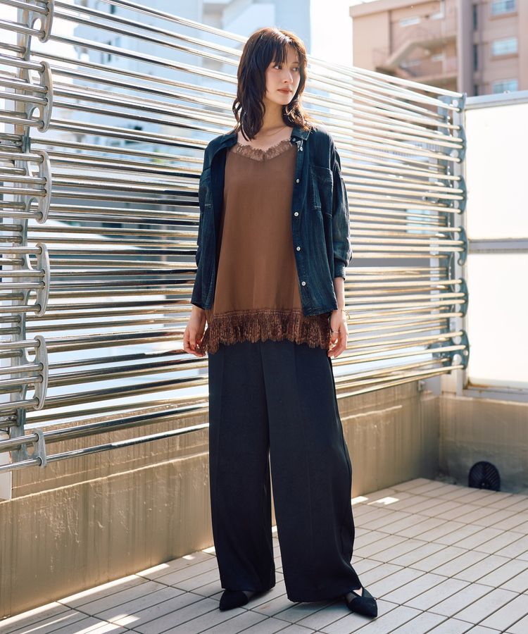 YECCA VECCA「シアーデニムシャツ」|シャツ・ブラウス|
