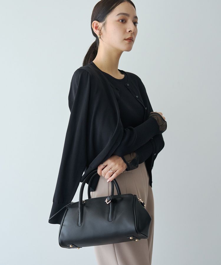 YECCA VECCA「【kakatoo】ダブルファスナーショルダーバッグ」|ショルダー・メッセンジャー|Black