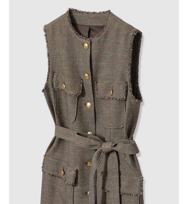 allureville「PLUM MIX フリンジワンピース」|ワンピース|