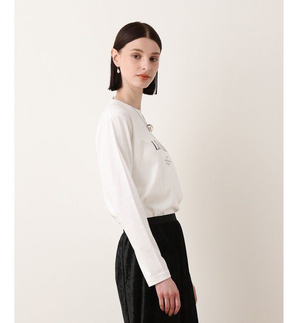 allureville「ステッカーロゴロングTシャツ」|Tシャツ・カットソー|