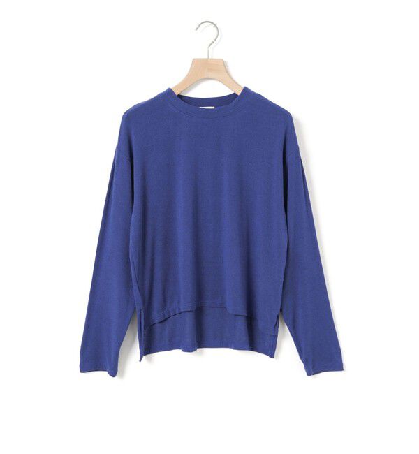 MidiUmi「MidiUmi スムースウールブレンドプルオーバー」|Tシャツ・カットソー|ブルー