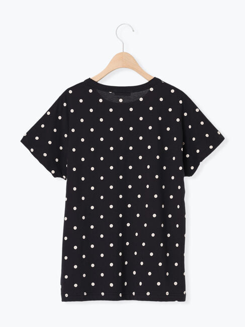 Samansa Mos2「【オーガニックコットン】ドット柄Tシャツ」|Tシャツ・カットソー|
