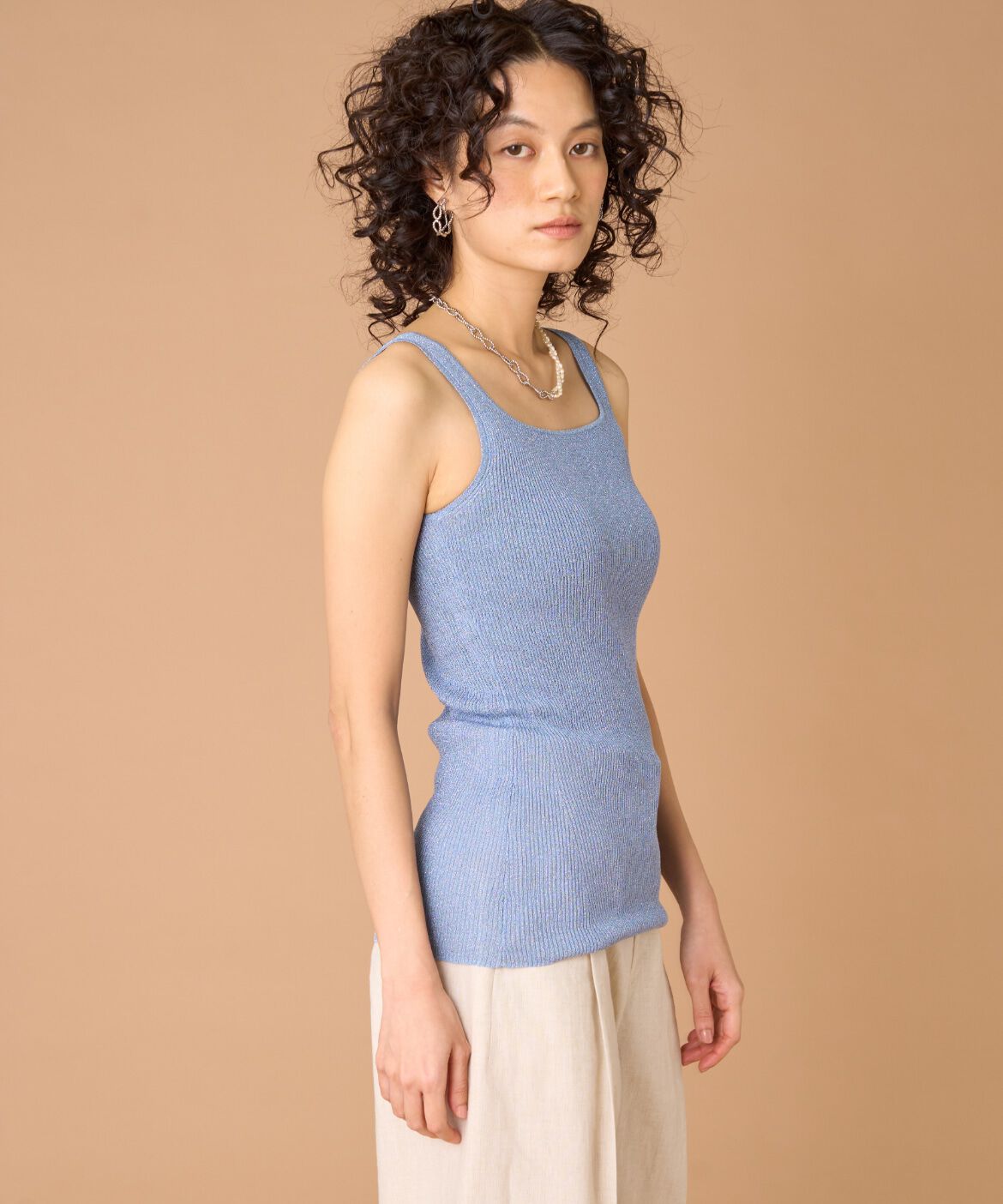 la veille by SUPERIOR CLOSET「ラメニット2WAYタンク」|ニット・セーター|