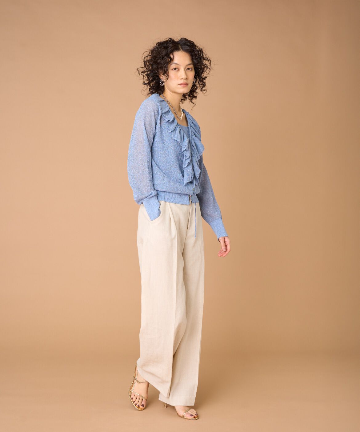 la veille by SUPERIOR CLOSET「ラメニット2WAYタンク」|ニット・セーター|