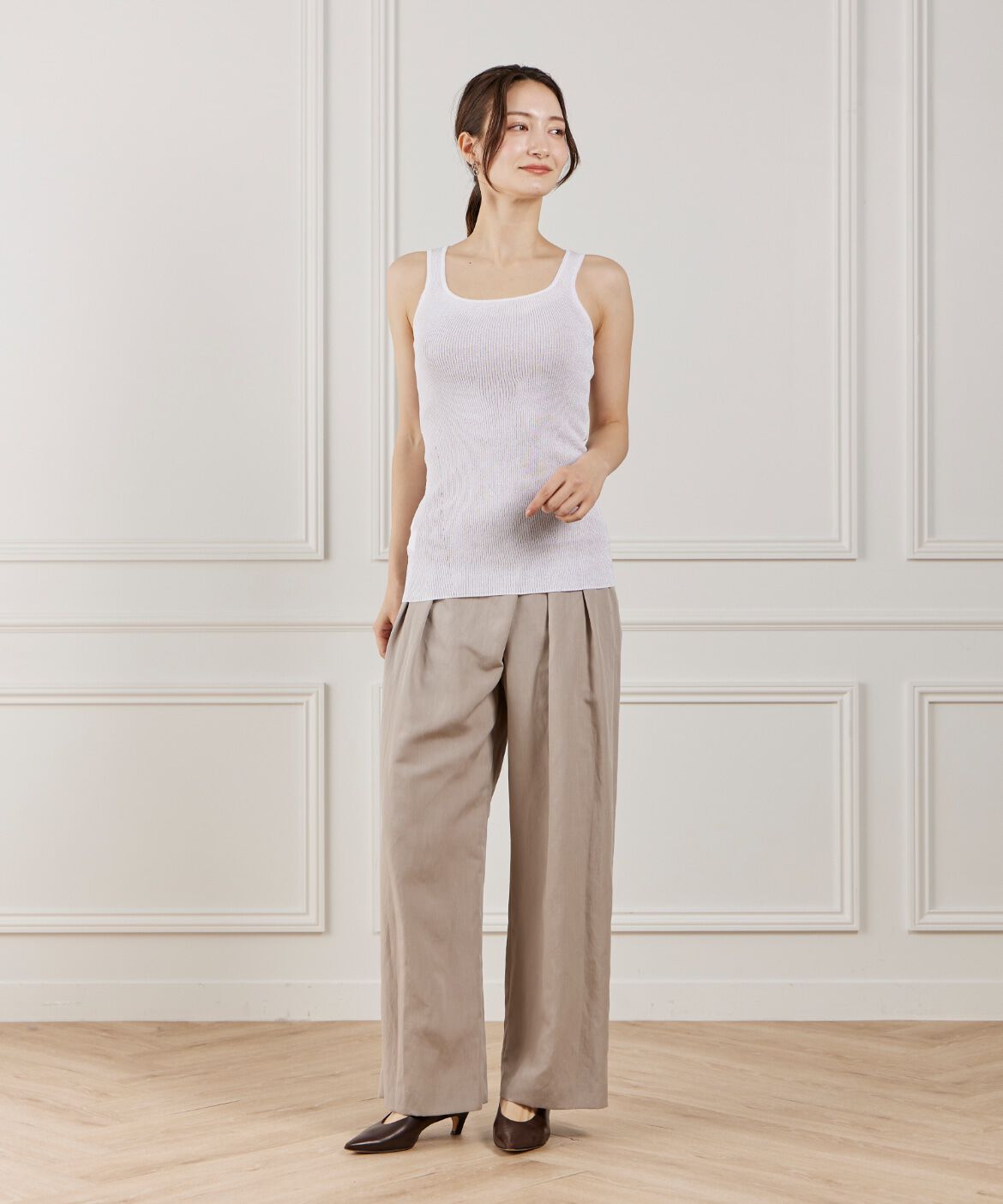 la veille by SUPERIOR CLOSET「ラメニット2WAYタンク」|ニット・セーター|