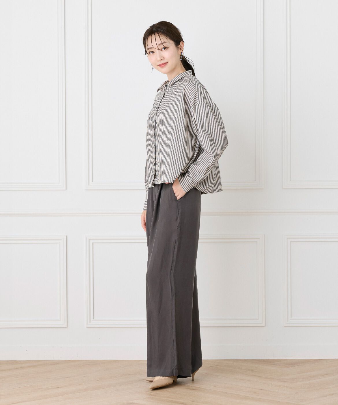 Le Souk「フィブリルタックワイドパンツ」|その他|