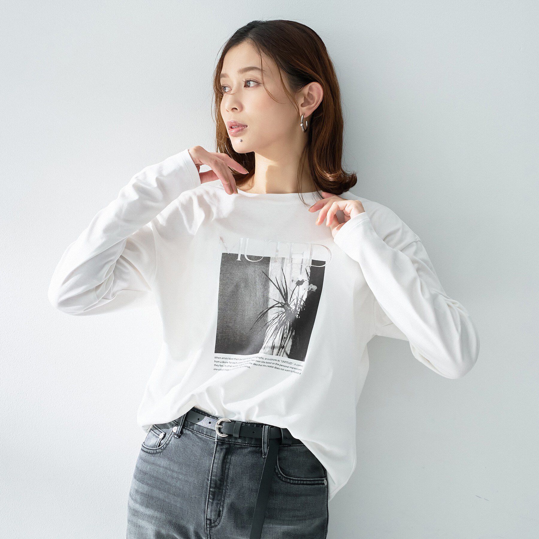 UNTITLED「フォトグラフィックロンT」|Tシャツ・カットソー|オフホワイト(103
