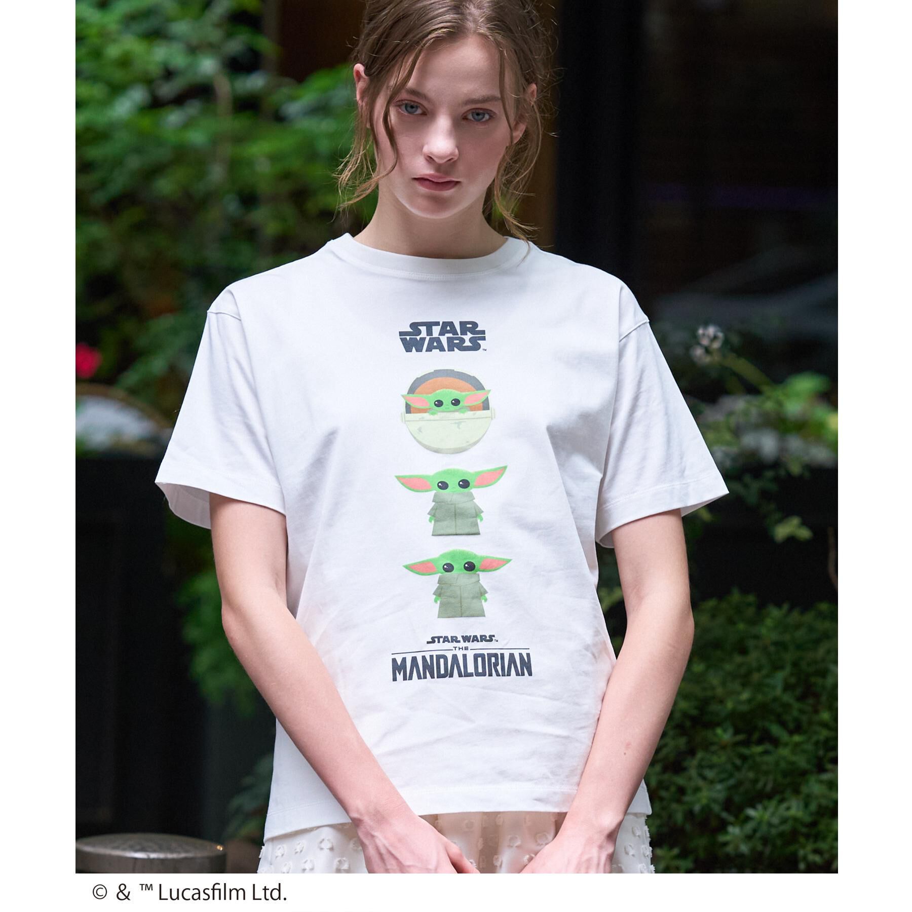 DRESSTERIOR「【接触冷感】STAR WARS グローグ グラフィックTシャツ」|Tシャツ・カットソー|オフホワイト(003