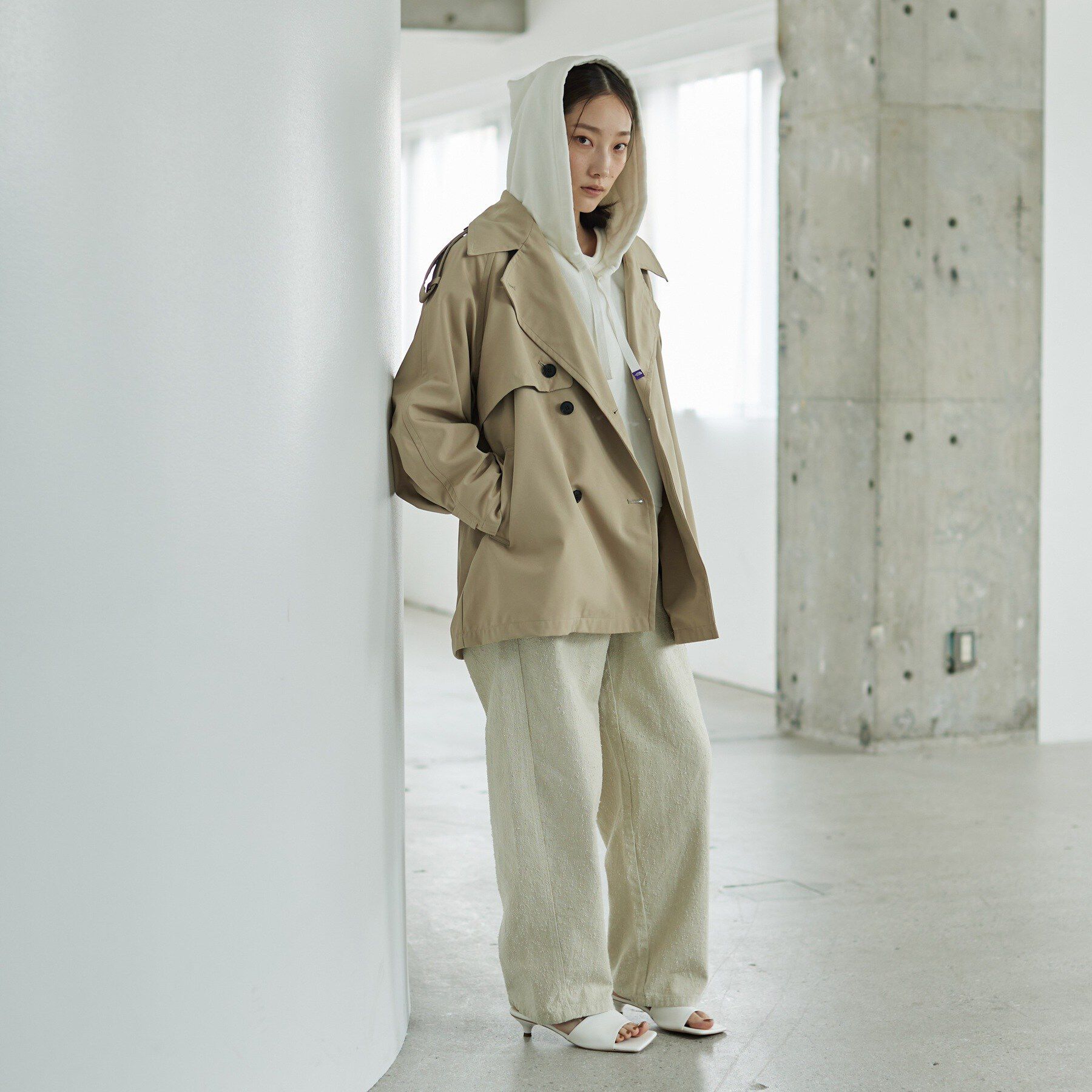GALLEST「【撥水】ボンディングショートトレンチ」|トレンチコート|