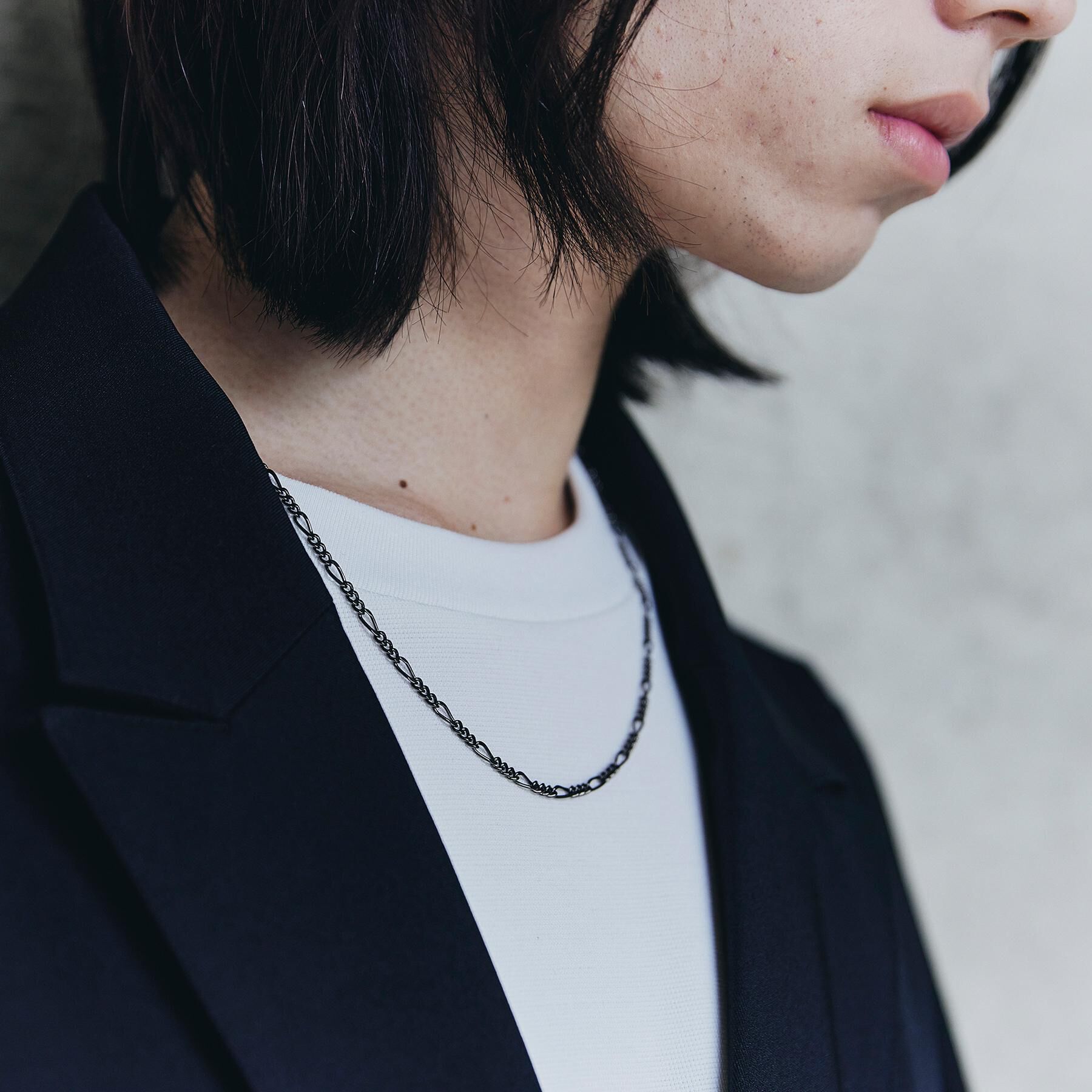 tk.TAKEO KIKUCHI「フィガロネックレス」|ネックレス|ブラックシルバー(0