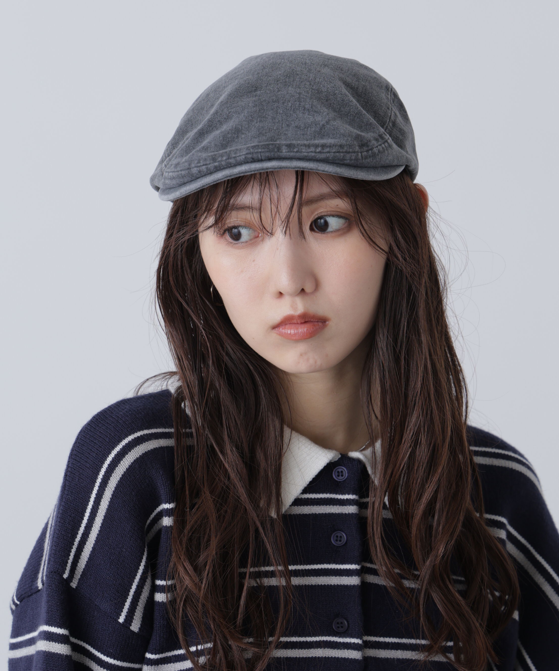  「ピグメント加工ハンチング」|ソックス|ブラック