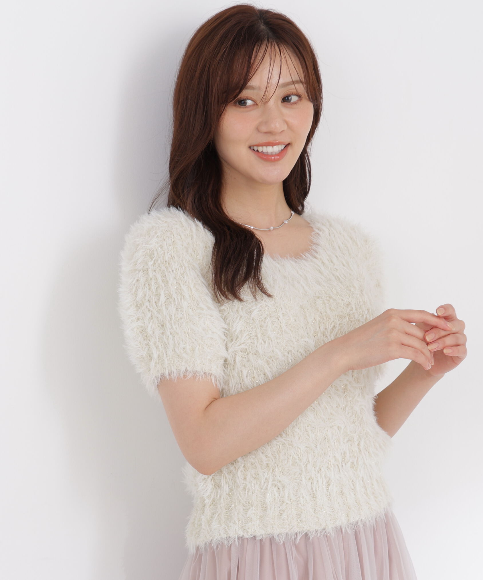 PROPORTION BODY DRESSING「ラメフェザーニット」|ニット・セーター|