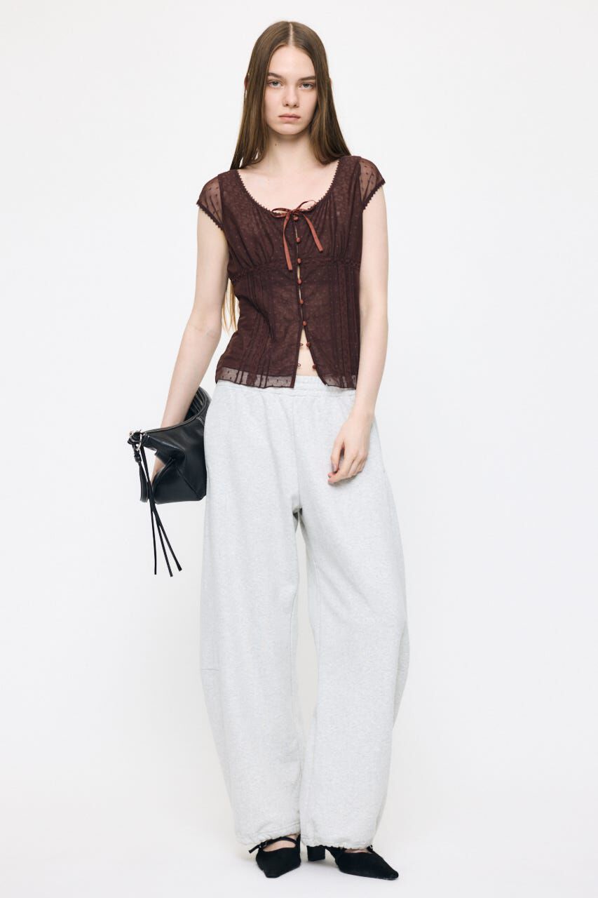 MOUSSY「TULLE PINTUCKブラウス」|シャツ・ブラウス|