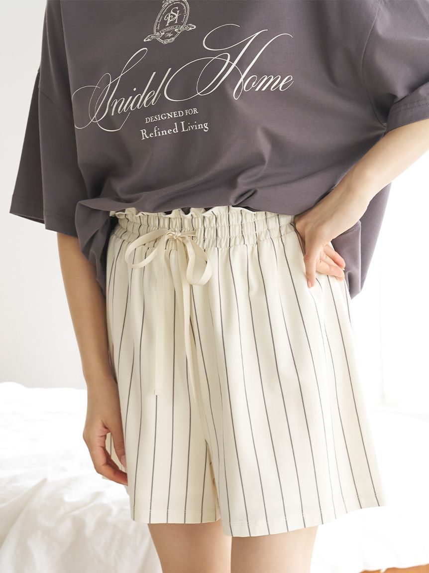 SNIDEL HOME「【ICEDFABRIC+R】エンブレムTシャツセットアップ」|ルームウェア|
