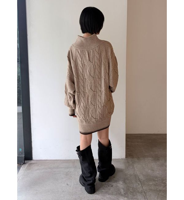 LAGUNAMOON「【POLO BCSコラボ】ケーブルニットミニワンピース」|ワンピース|