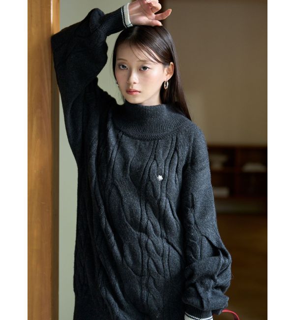 LAGUNAMOON「【POLO BCSコラボ】ケーブルニットミニワンピース」|ワンピース|