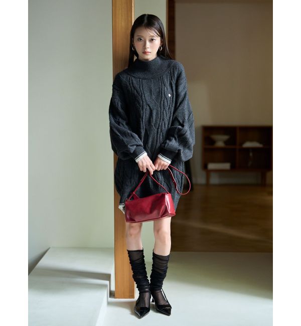 LAGUNAMOON「【POLO BCSコラボ】ケーブルニットミニワンピース」|ワンピース|
