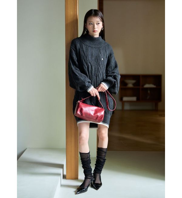 LAGUNAMOON「【POLO BCSコラボ】ケーブルニットミニワンピース」|ワンピース|