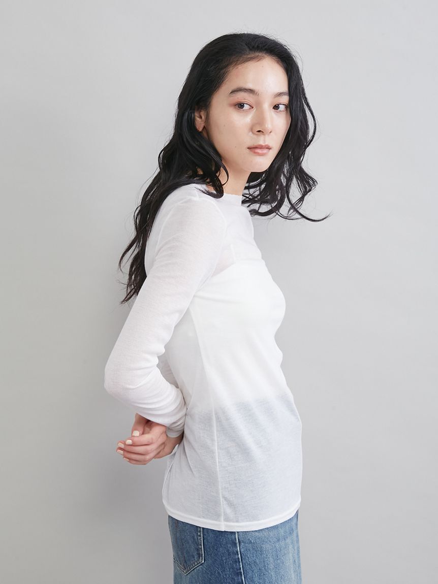 Mila Owen「ウールテンセルシアーロングＴシャツ」|Tシャツ・カットソー|