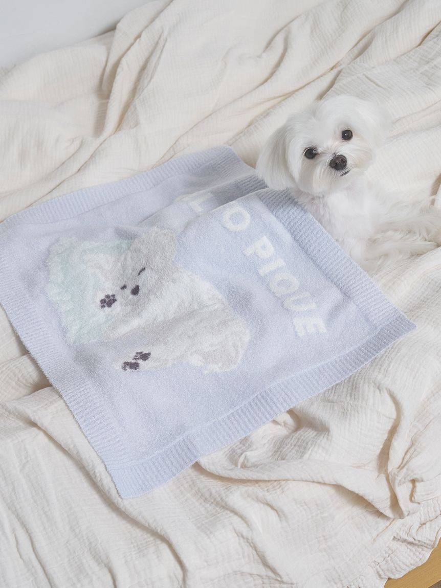  GELATO PIQUE CAT&DOG「【CAT&DOG】マルチーズ柄ブランケット」|その他|
