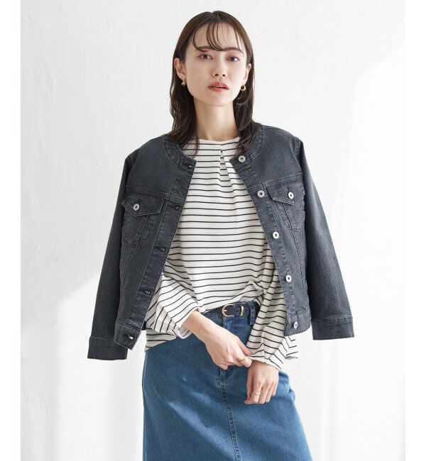 ikka「【雑誌InRed4月号掲載】ストレッチノーカラーGジャン」|その他|