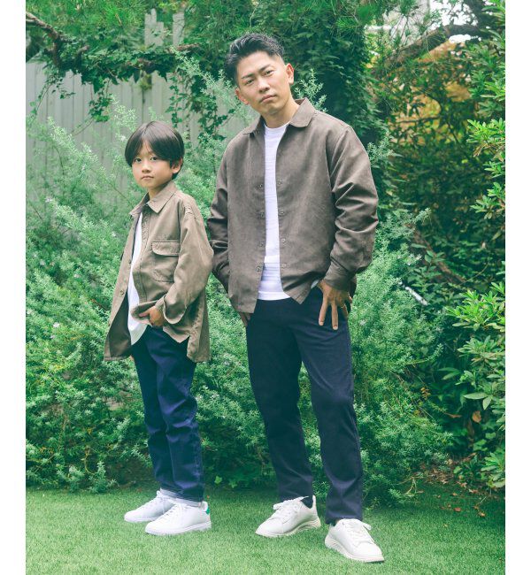 ikka kids「【親子コーデ】フェイクスエード／デニムシャウター（110~160cm）」|シャツ・ブラウス|