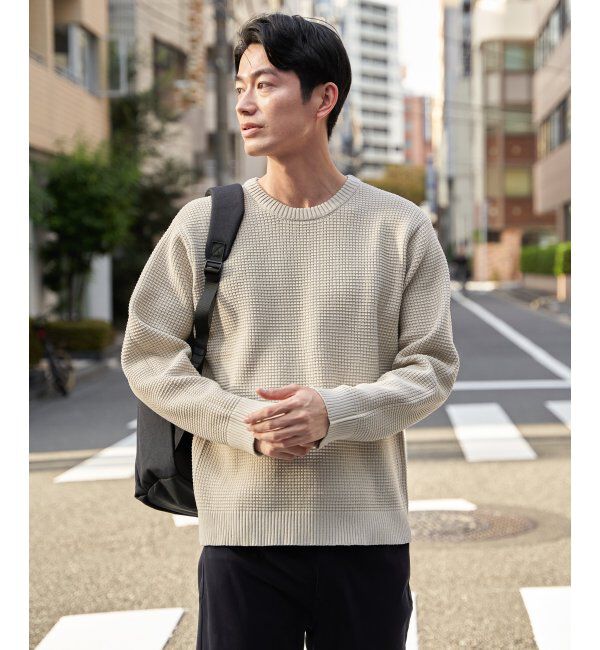 ikka「【2点セット】GOKU楽ニットクルーインナーセット」|プルオーバー|