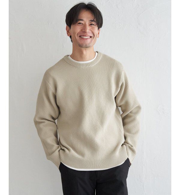 ikka「【2点セット】GOKU楽ニットクルーインナーセット」|プルオーバー|