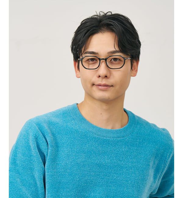  「ヘキサゴン型 メガネ | 軽量 柔軟性 鼻パッド 眼鏡 伊達めがね 度付き Zoff SMART レンズ交換券付」|メガネ|